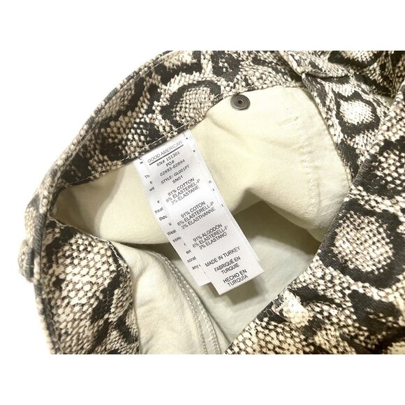 Good American Good Waist Snake Print High Rise Skinny Jeans Sz 29/8 New - Picture 5 of 5